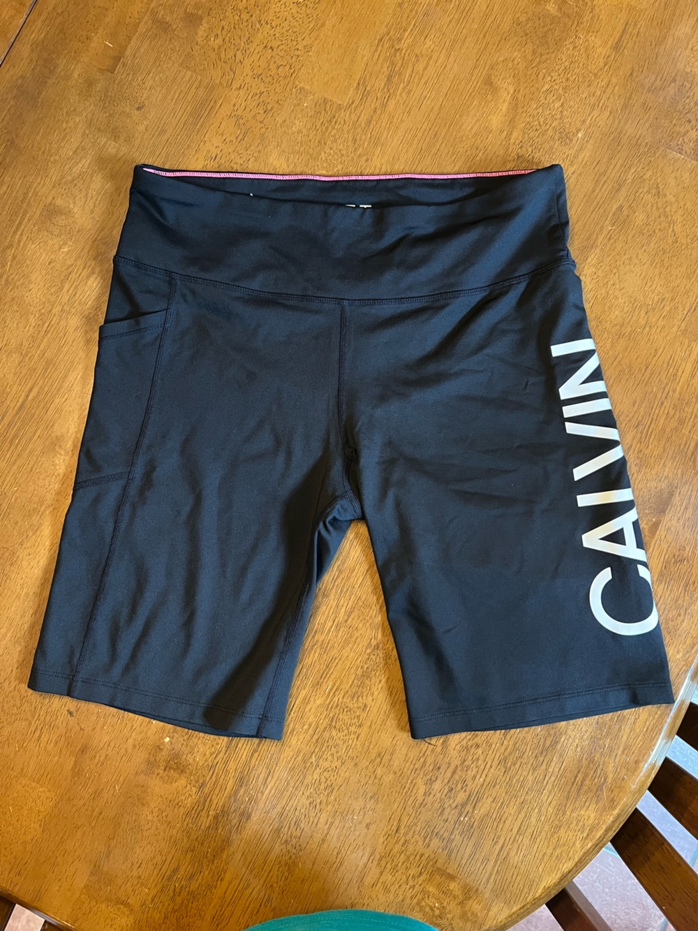 Calvin Klein Black Performance Shorts with White Logo